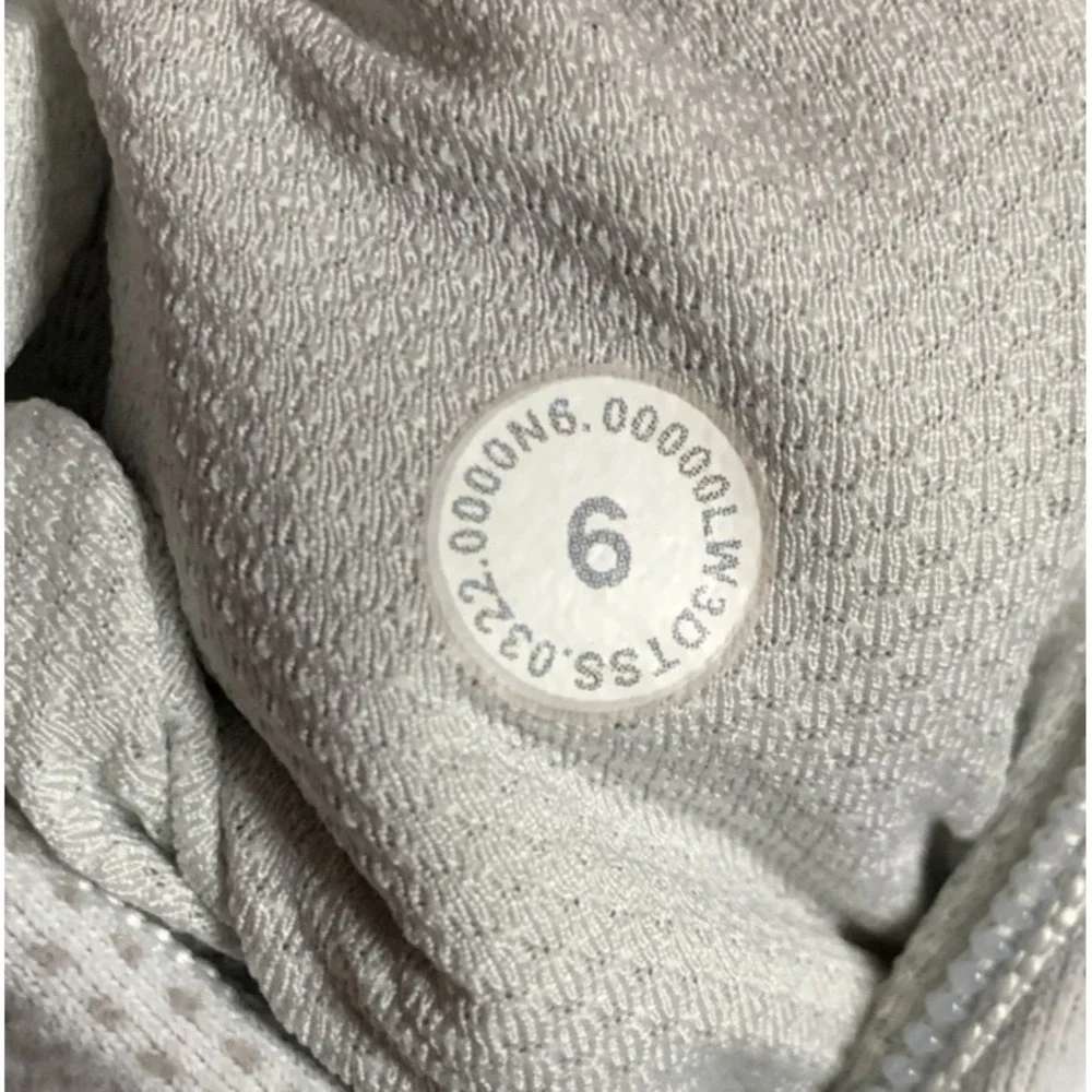 Lululemon Its Rulu Shirt Women's 6 Vapor Gull Grey Camo Jacquard Long Sleeve Run - Picture 5 of 9